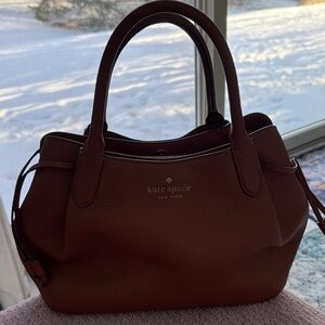 Kate Spade Large Dumpling Satchel - Warm Gingerbread Color